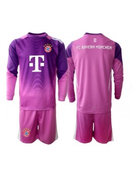 Billige Bayern Munich Keeper Tredjedraktsett Barn 2025-26 Langermet (+ Korte bukser)